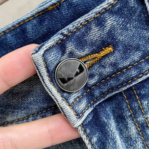 Replica Fendi Jeans For Men #1484745 $92.00 USD for Wholesale