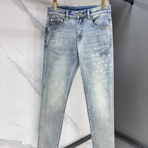 Replica Fendi Jeans For Men #1484967 $80.00 USD for Wholesale