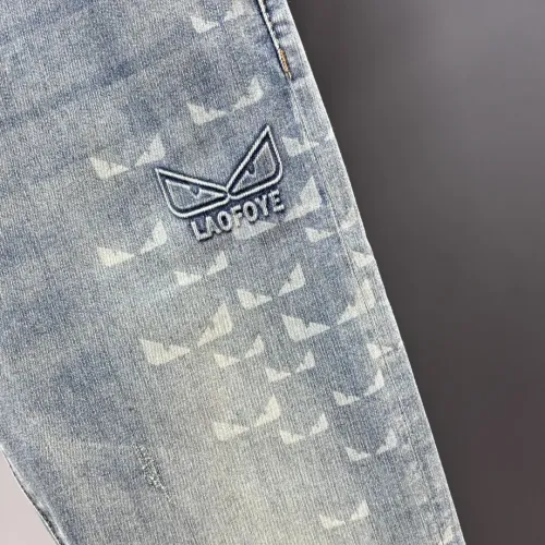 Replica Fendi Jeans For Men #1484967 $80.00 USD for Wholesale